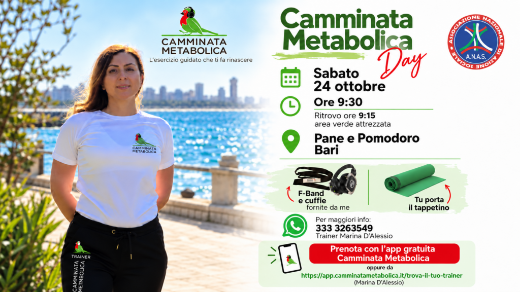 Camminata Metabolica® Vista Mare | Energia e Benessere a Bari